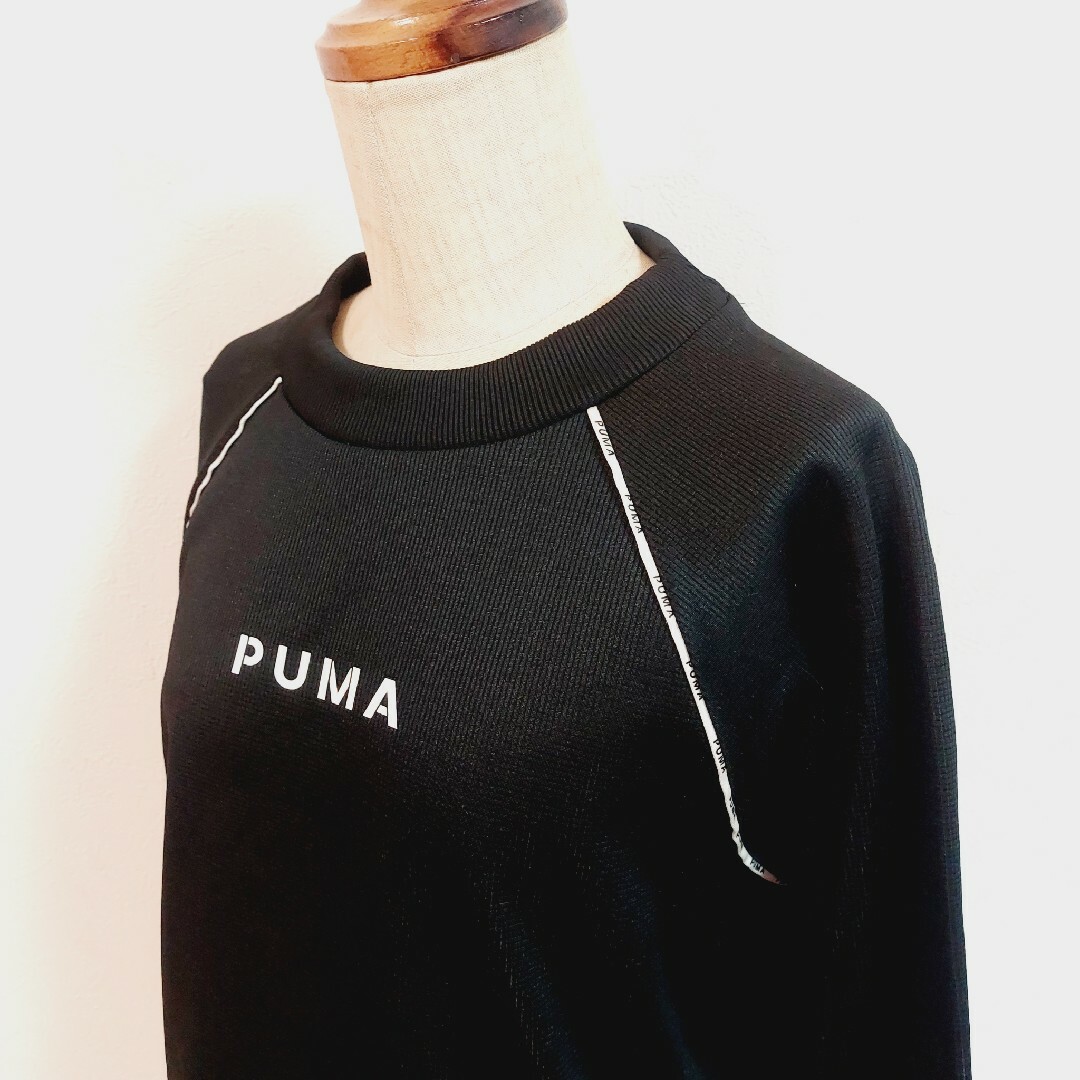 PUMA(プーマ)の【PUMA】美品プーマ XTGスウェットトレーナー レディースＭ ブラック レディースのトップス(トレーナー/スウェット)の商品写真