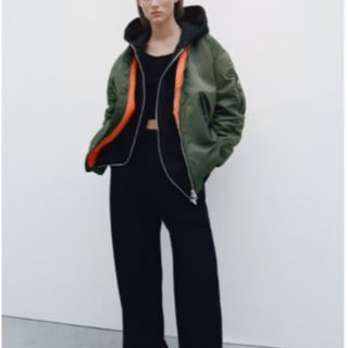 ザラ(ZARA)のZARAザラロングボンバージャケット美品ビームスアローズ6ROKUGANNI(ブルゾン)