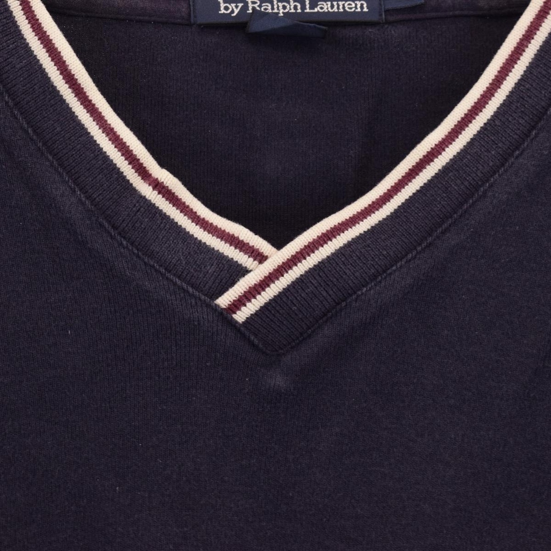 Ralph Lauren(ラルフローレン)の古着 ラルフローレン Ralph Lauren POLO by Ralph Lauren Vネック 無地スウェット トレーナー メンズL /eaa330520 メンズのトップス(スウェット)の商品写真