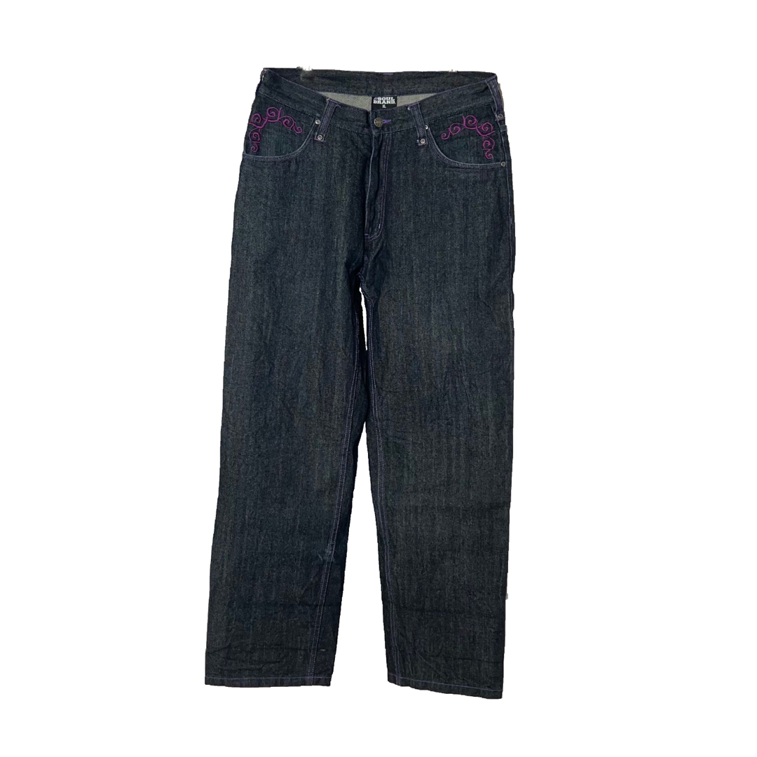 SOUL BRAND purple stitch denim