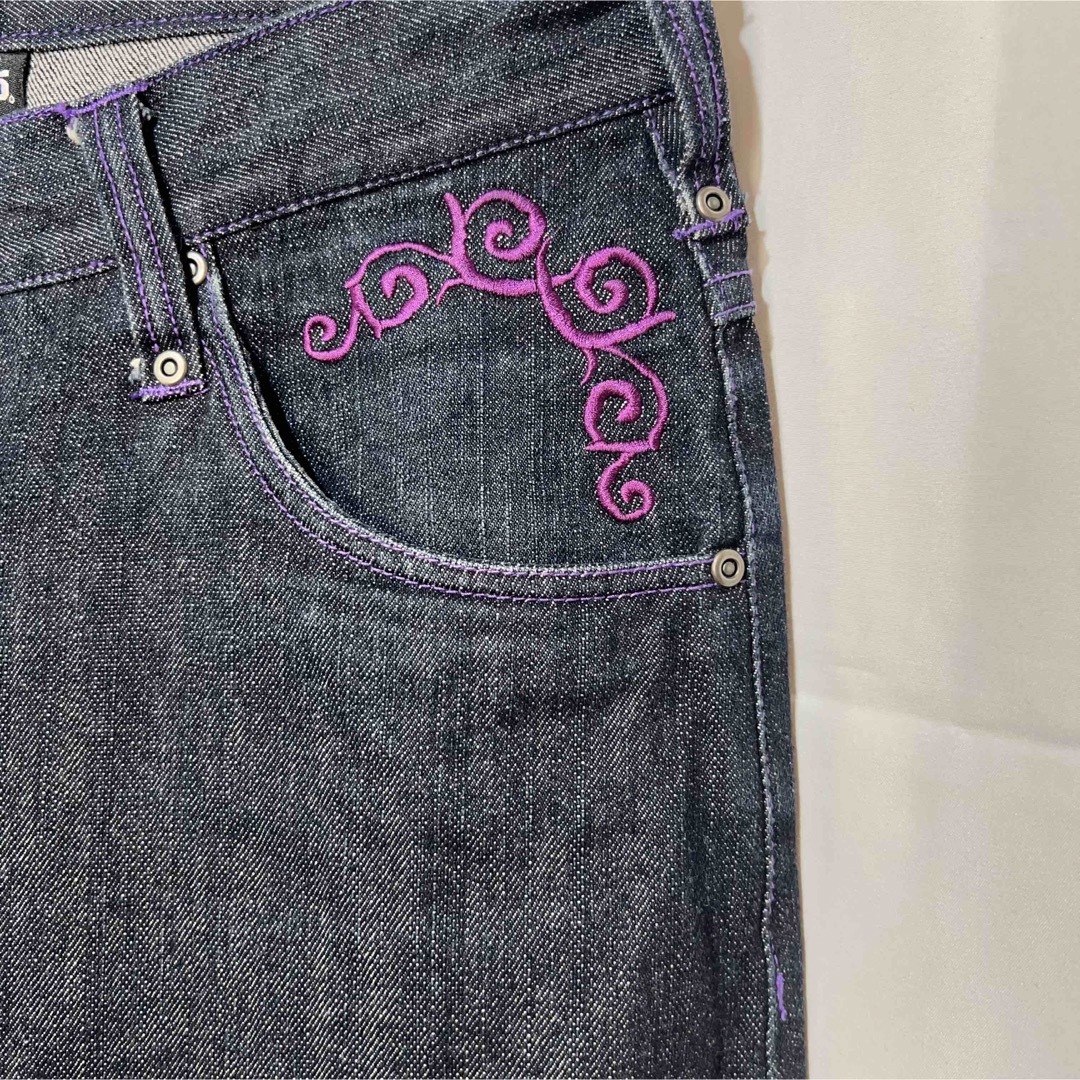 SOUL BRAND purple stitch denim 2