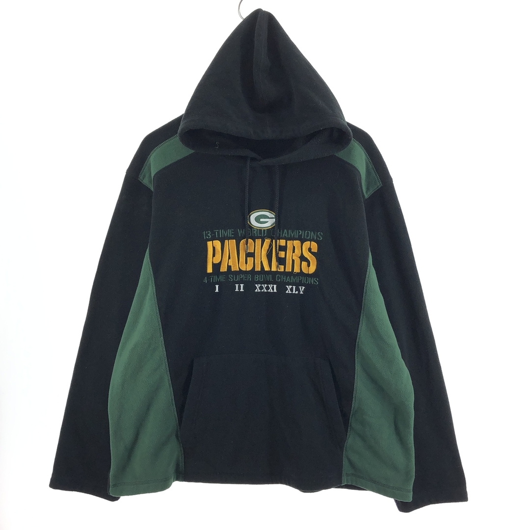 TEAM APPAREL NFL GREENBAY PACKERS グリーンベイパッカーズ フリースプルオーバーパーカー メンズXL /eaa386918