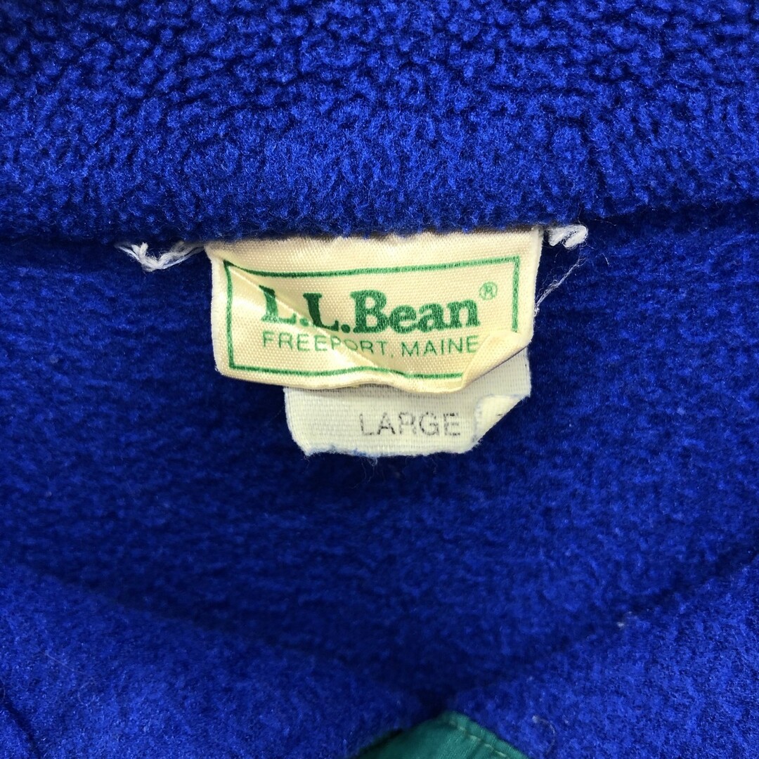 L.L.Bean(エルエルビーン)の古着 80年代 エルエルビーン L.L.Bean ハーフスナップ フリースプルオーバー USA製 メンズL ヴィンテージ /eaa386925 メンズのジャケット/アウター(その他)の商品写真