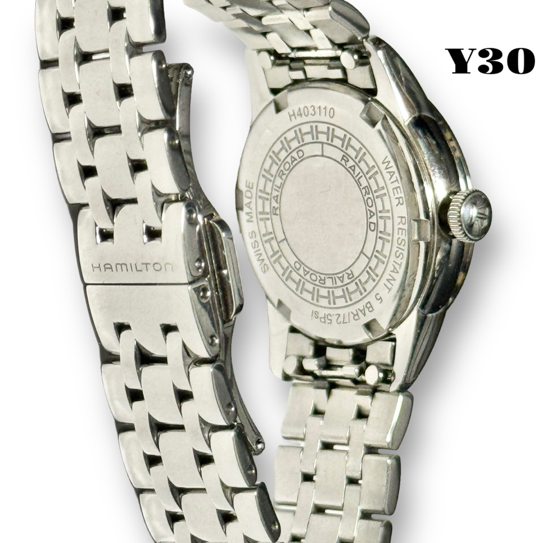 人気品！ HAMILTON H403110 ダイヤ シルバー ウォッチ 腕時計 8