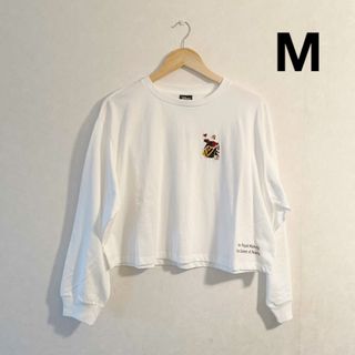 ジーユー(GU)のGU×ディズニー レディース ロングスリーブTヴィランズ ハートの女王 Mサイズ(Tシャツ(長袖/七分))