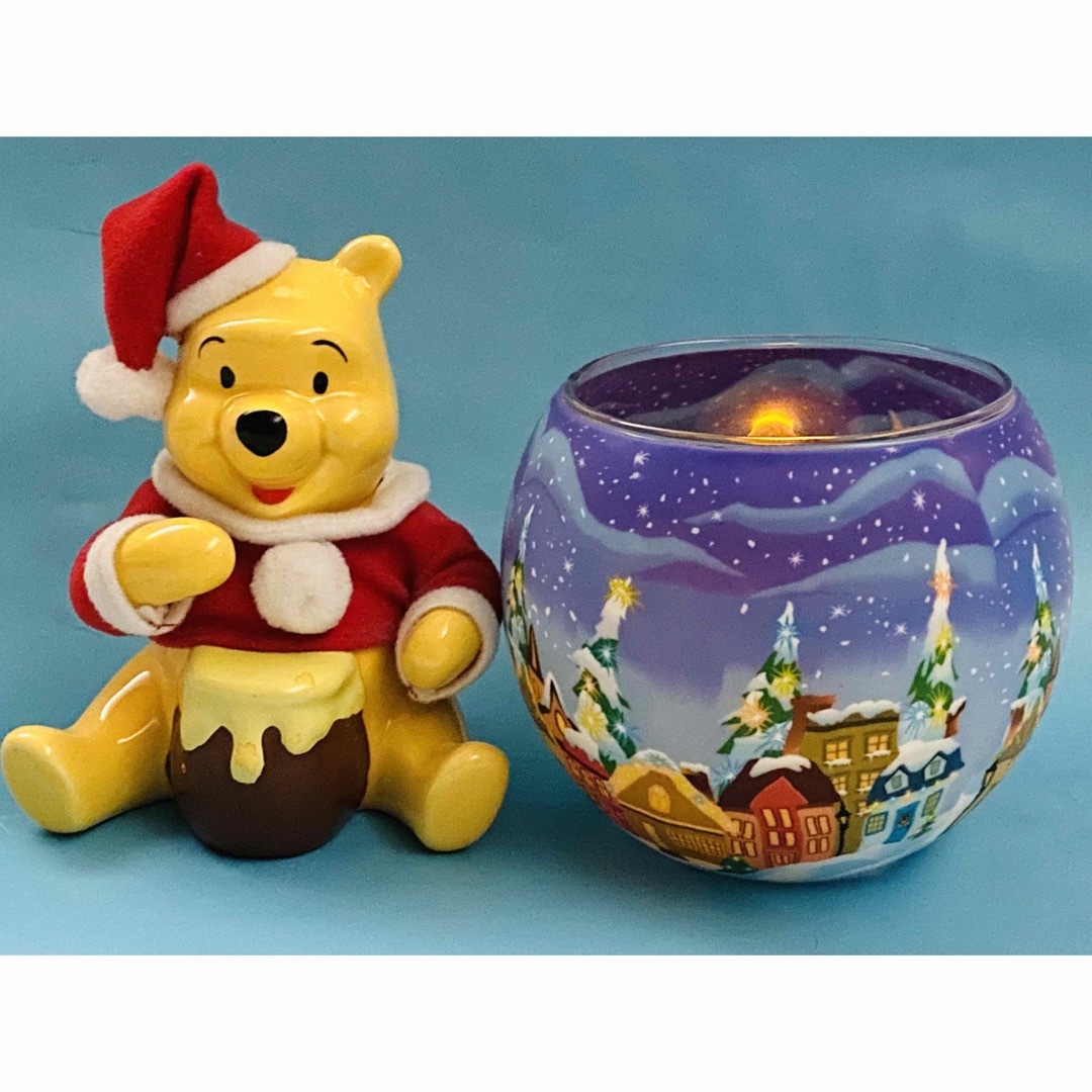 【 美品 】Disney 陶器製プーさん貯金箱 & ガラス製キャンドルホルダー | フリマアプリ ラクマ