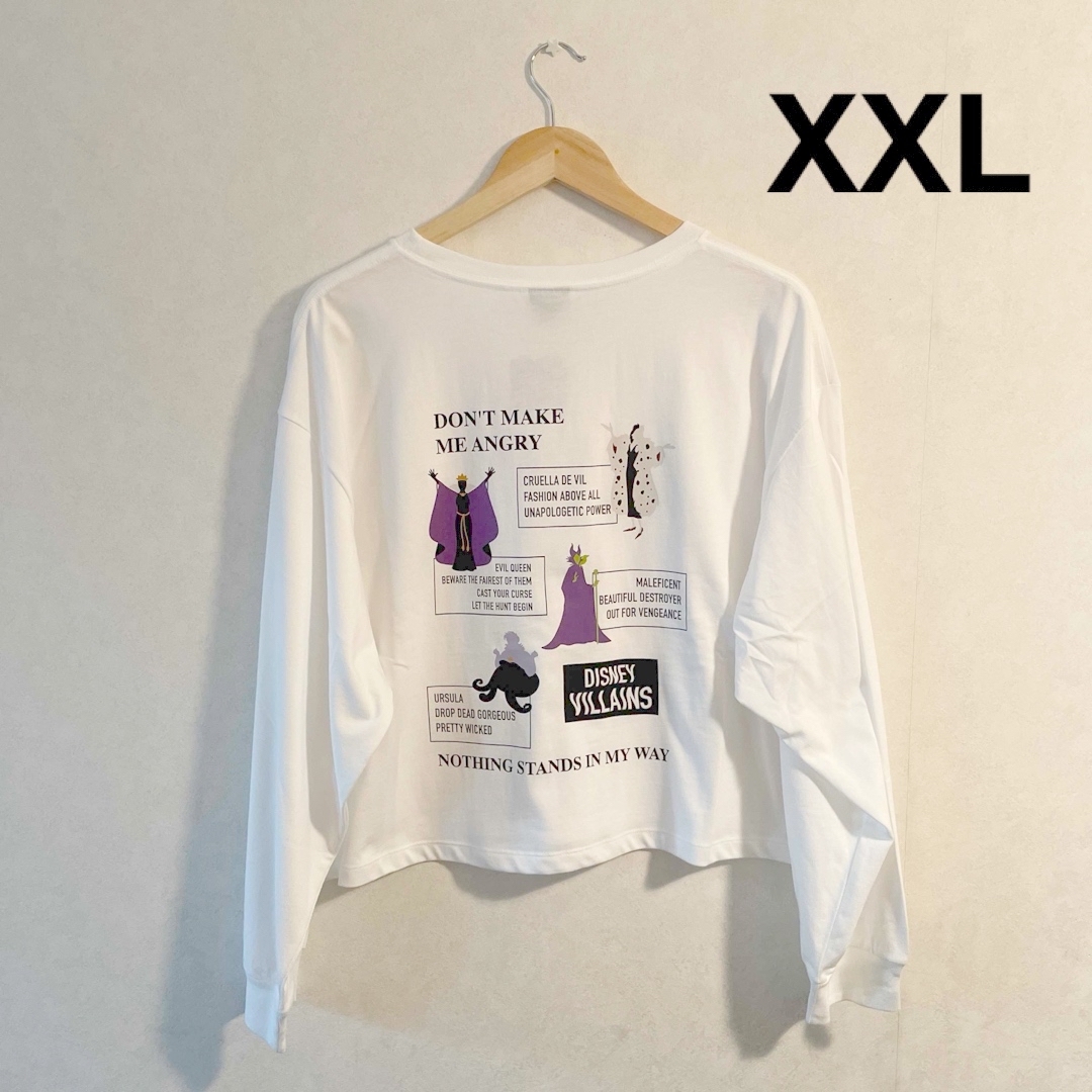GU(ジーユー)のGU×ディズニー レディース ロングスリーブT(長袖) ヴィランズ XXLサイズ レディースのトップス(Tシャツ(長袖/七分))の商品写真