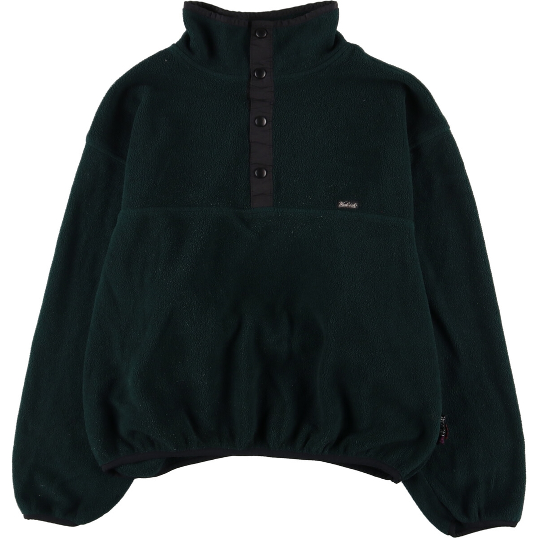 ウールリッチ WOOLRICH ハーフスナップ フリースプルオーバー メンズL /eaa386678605cm肩幅