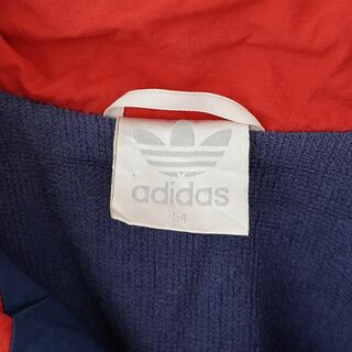 adidas アディダス ナイロンジャケット XL 緑 紺 赤 トレフォイル刺繍