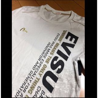 エビス(EVISU)のEVISUホワイトコットンカットソ(Tシャツ/カットソー(七分/長袖))