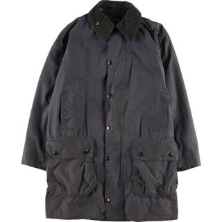 バーブァー(Barbour)の古着 80年代 バブアー Barbour BORDER ボーダー 旧3ワラント ワックスコットン オイルドジャケット 英国製 C36 メンズS ヴィンテージ /eaa378767(その他)