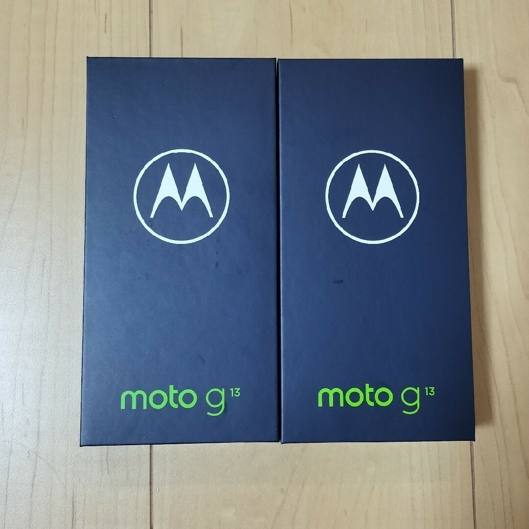 Motorola(モトローラ)の（未開封）２台セット　ｍｏｔｏ　ｇ１３　マットチャコール スマホ/家電/カメラのスマートフォン/携帯電話(スマートフォン本体)の商品写真