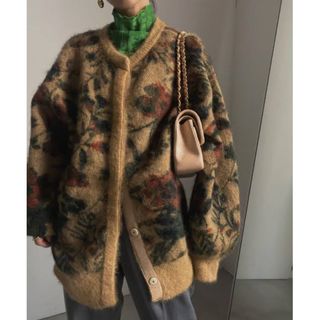 アメリヴィンテージ(Ameri VINTAGE)のAMERI モヘア カーディガン3WAY NOSTALGIC RUG KNIT(カーディガン)