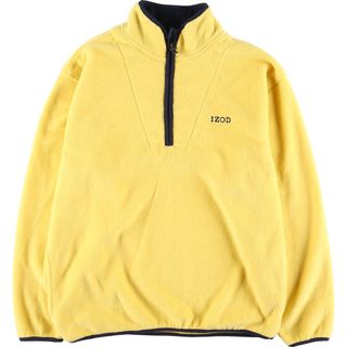 古着 アイゾッド IZOD ハーフジップ フリースプルオーバー メンズL /eaa386316(その他)