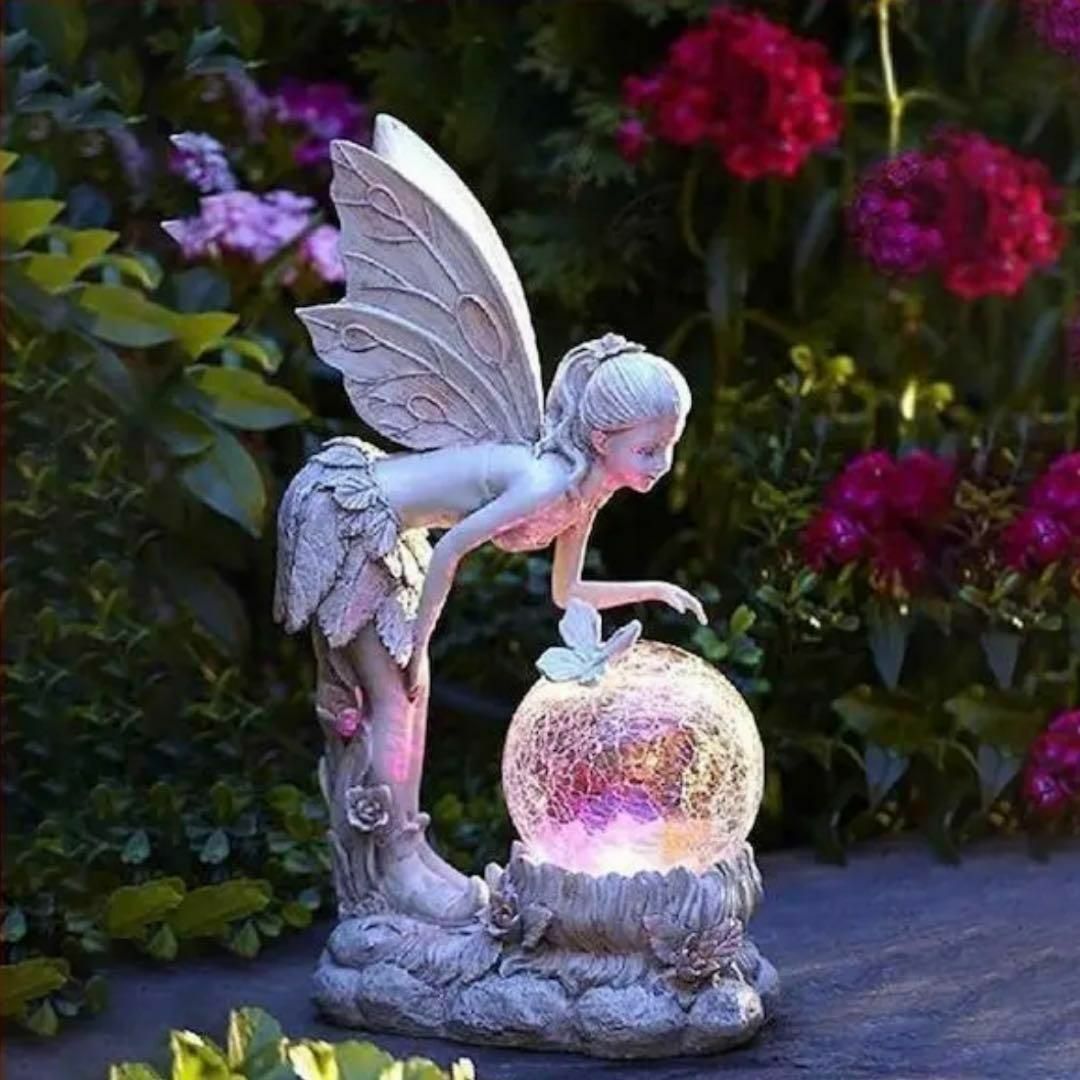 ガーデンライト 花の妖精 カラフル 装飾品 オーナメント おしゃれ かわいい