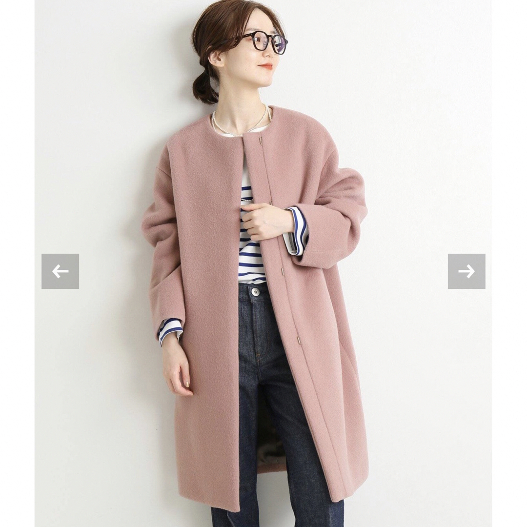 IENA - 【新品】IENA ラムウールノーカラーコート◇の通販 by 衣替え中