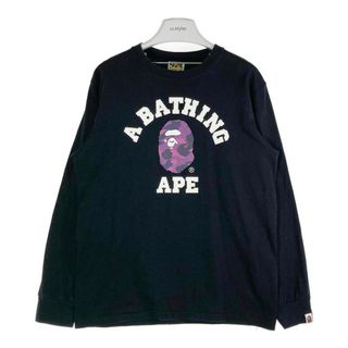 A BATHING APE　アベイシングエイプ　ブラック　長袖　Lサイズ