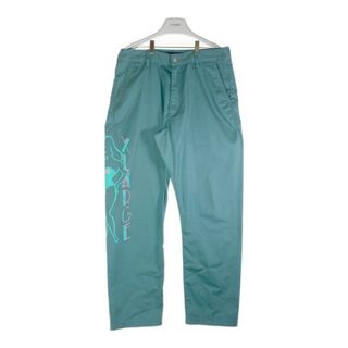 エクストララージ(XLARGE)の★X-LARGE エクストララージ PAINTED WORK PANTS ペイント ワークパンツ グリーン size34(その他)