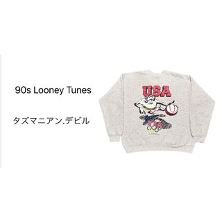 ヘインズ(Hanes)のlooney tunes ルーニーテューンズ　タズマニアンデビル　スウェット　(スウェット)