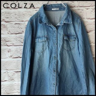 COLZA　コルザ　トップス　長袖シャツ　デニムシャツ　レディース【M】(シャツ/ブラウス(長袖/七分))