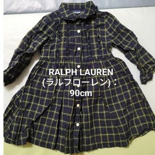 ラルフローレン(Ralph Lauren)のRALPH LAUREN(ラルフローレン)✾長袖チェック柄ワンピース/90(ワンピース)