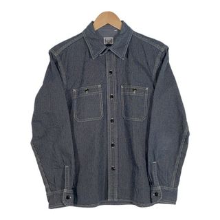 フラットヘッド(THE FLAT HEAD)のFLAT HEAD フラットヘッド ウォバッシュストライプ ワークシャツ チンストラップ Size 40(シャツ)