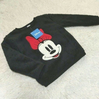 ディズニー(Disney)のミニーマウス　フリーストレーナー110長袖トップス女児ボア女の子ディズニー(Tシャツ/カットソー)