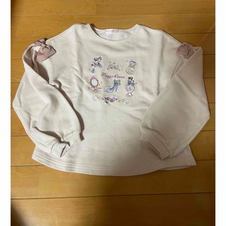 メゾピアノ(mezzo piano)のメゾピアノトレーナー　130㎝ピンク(Tシャツ/カットソー)