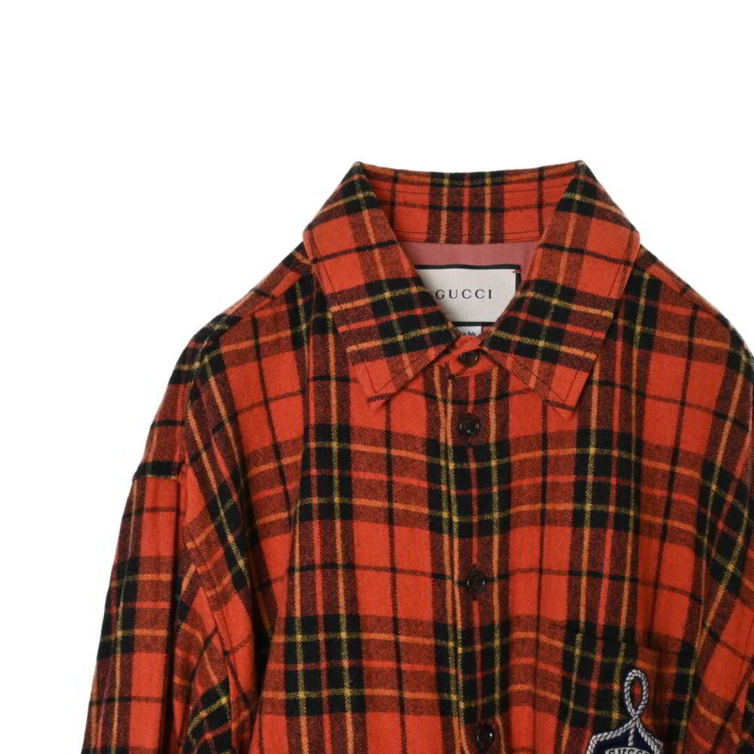 GUCCI - GUCCI アンカー チェック シャツの通販 by CYCLE HEARTS GUCCI - GUCCI アンカー チェック シャツの通販 by CYCLE HEARTS