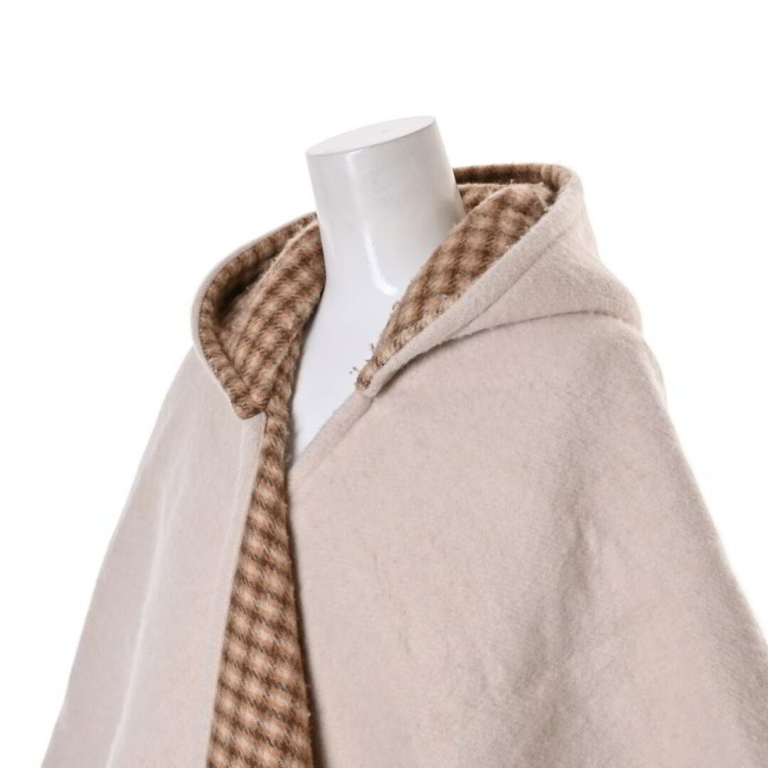 FENDI カシミヤ混 フード ケープ ポンチョ