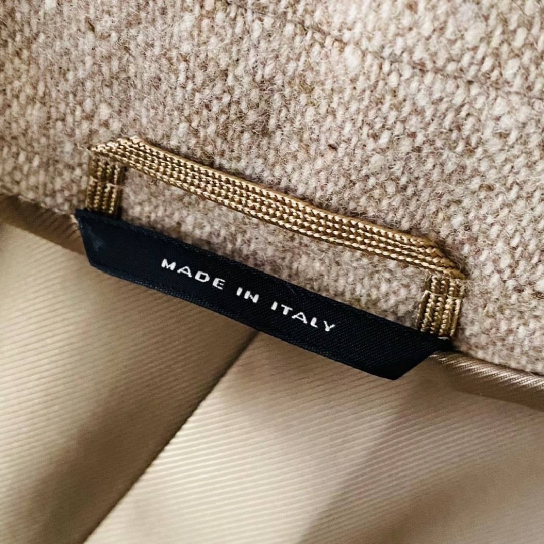 【美品✨】Max Mara　最高級白タグ　ツイードカーディガン　ロープベルト