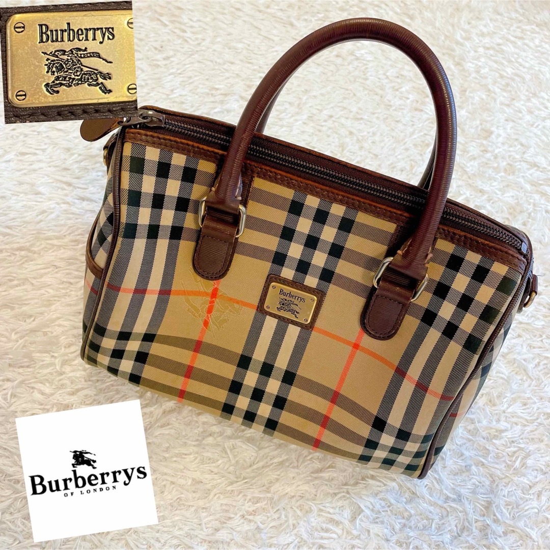 BURBERRY - 激レアバーバリーズ ミニボストン バッグ ノバチェック