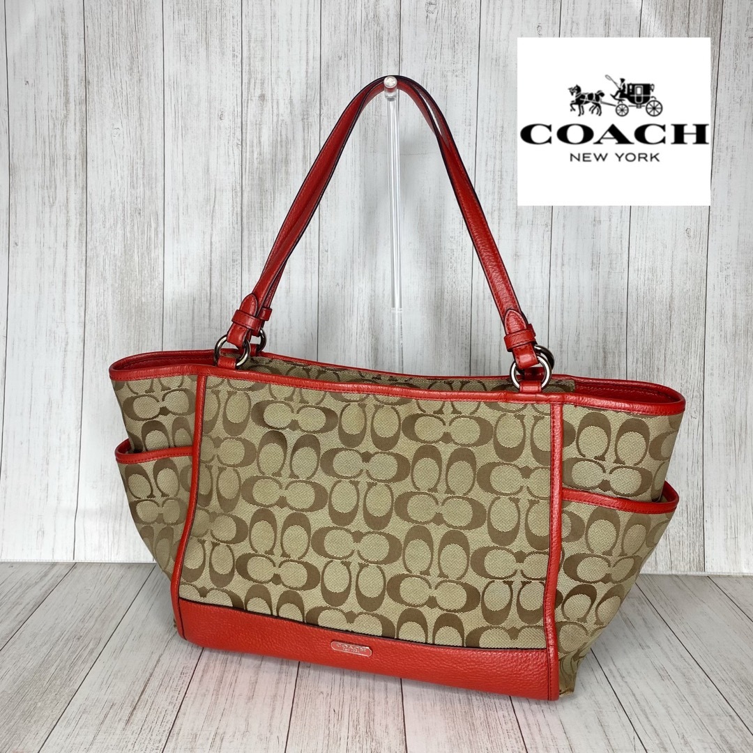 COACH コーチ　シグネチャー　トートバッグ　ハンドバッグ