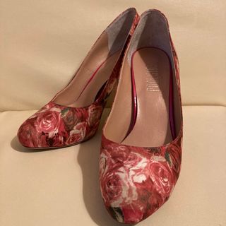2点限定】【Darich】レースパンプス ベージュ イエロー 23.5cm-