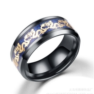 【R148】リング メンズ ブラック ゴールド アクセサリー 指輪 20号(リング(指輪))