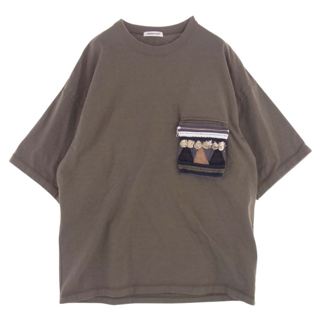 UNDERCOVER アンダーカバー Ｔシャツ 23AW UP2C4805-1 トライバル フラシ ポケット BIG TEE ビッグ オーバーサイズ  Tシャツ カーキ系 2【中古】 | フリマアプリ ラクマ