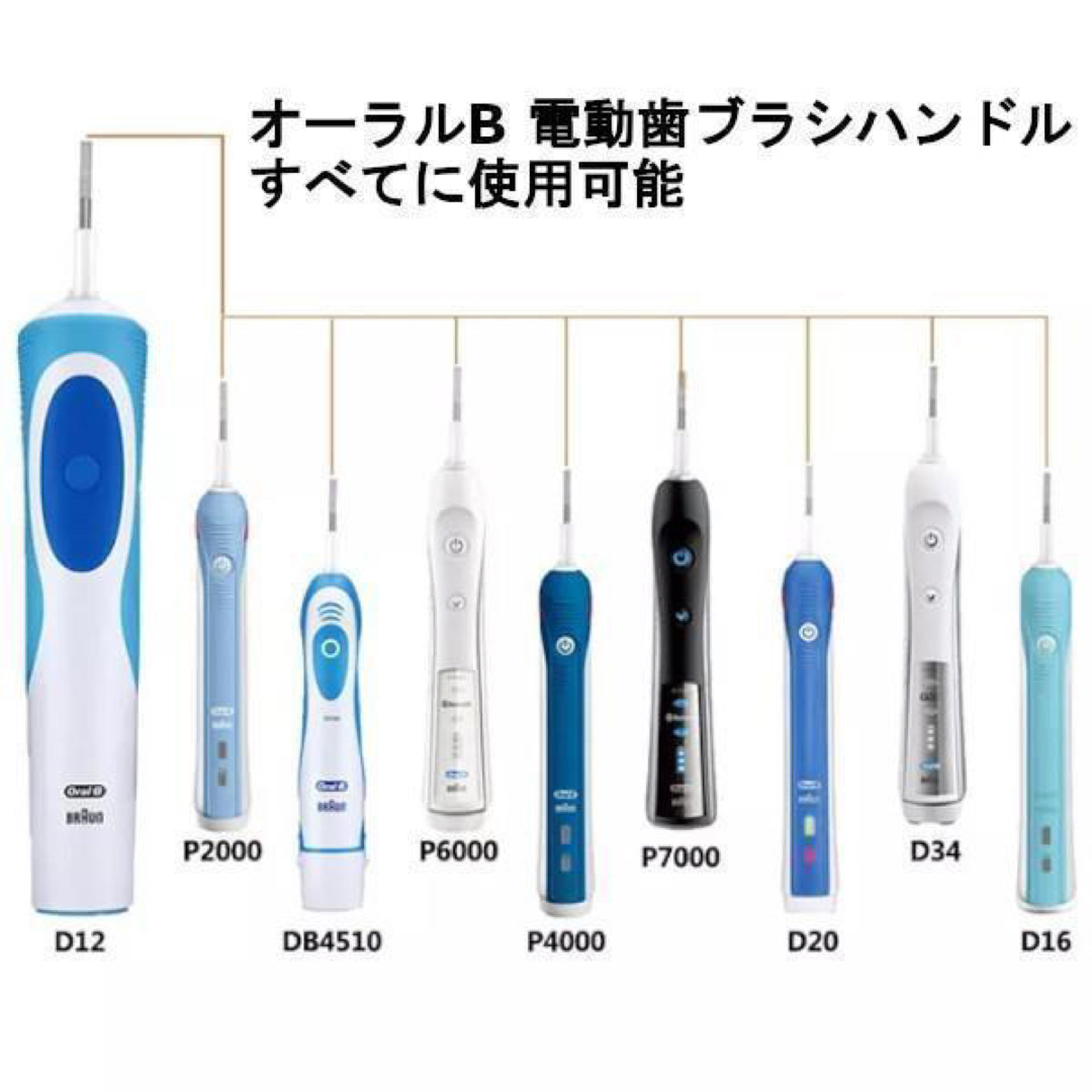 BRAUN(ブラウン)の匿名配送　ブラウン　オーラルb 替えブラシ　互換品　BRAUN　Oral-B コスメ/美容のオーラルケア(歯ブラシ/デンタルフロス)の商品写真