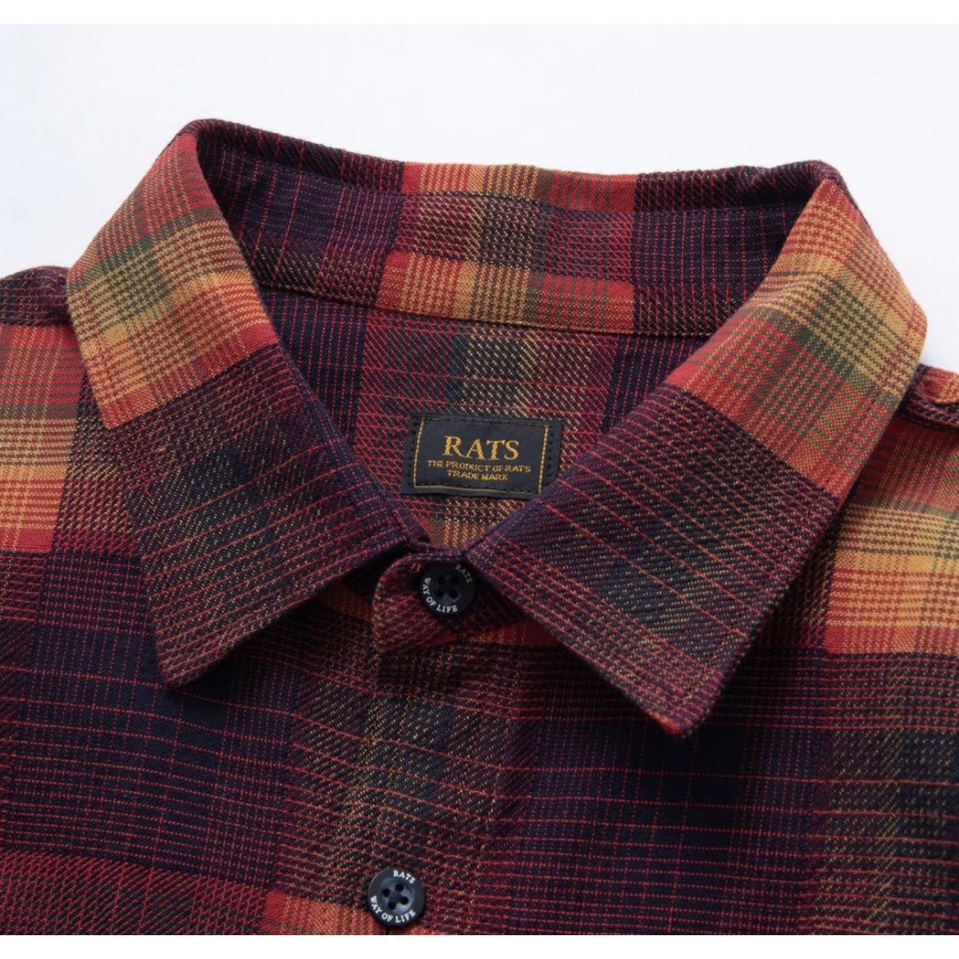 RATS - 【木村拓哉着用】 RATS MULTI COLOR CHECK SHIRT Lの通販 RATS - 【木村拓哉着用】 RATS MULTI COLOR CHECK SHIRT Lの通販