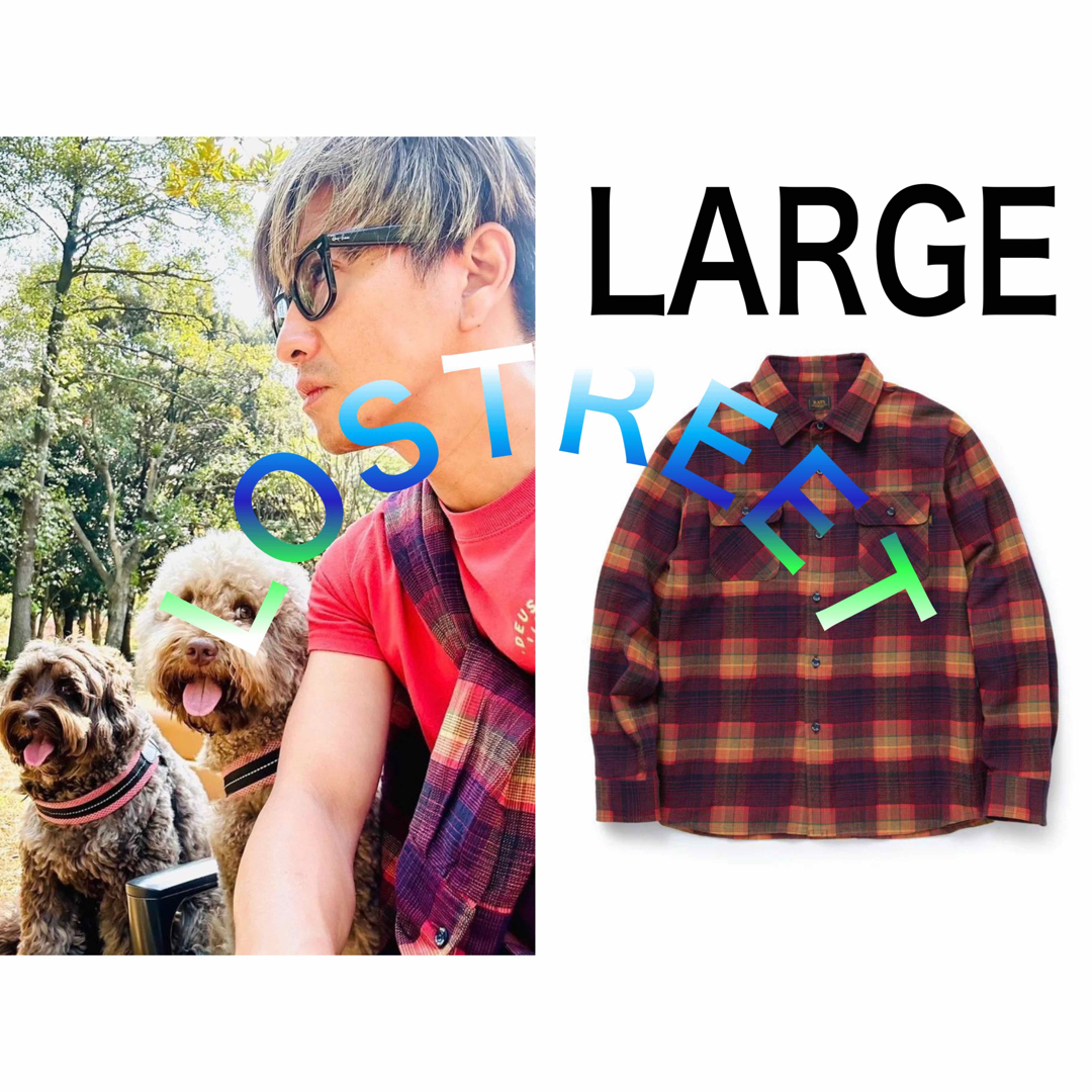 RATS - 【木村拓哉着用】 RATS MULTI COLOR CHECK SHIRT Lの通販 RATS - 【木村拓哉着用】 RATS MULTI COLOR CHECK SHIRT Lの通販