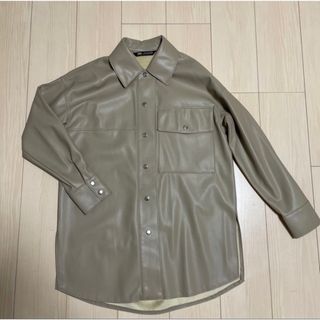 ザラ(ZARA)のZARA フェイクレザーシャツ(シャツ/ブラウス(長袖/七分))