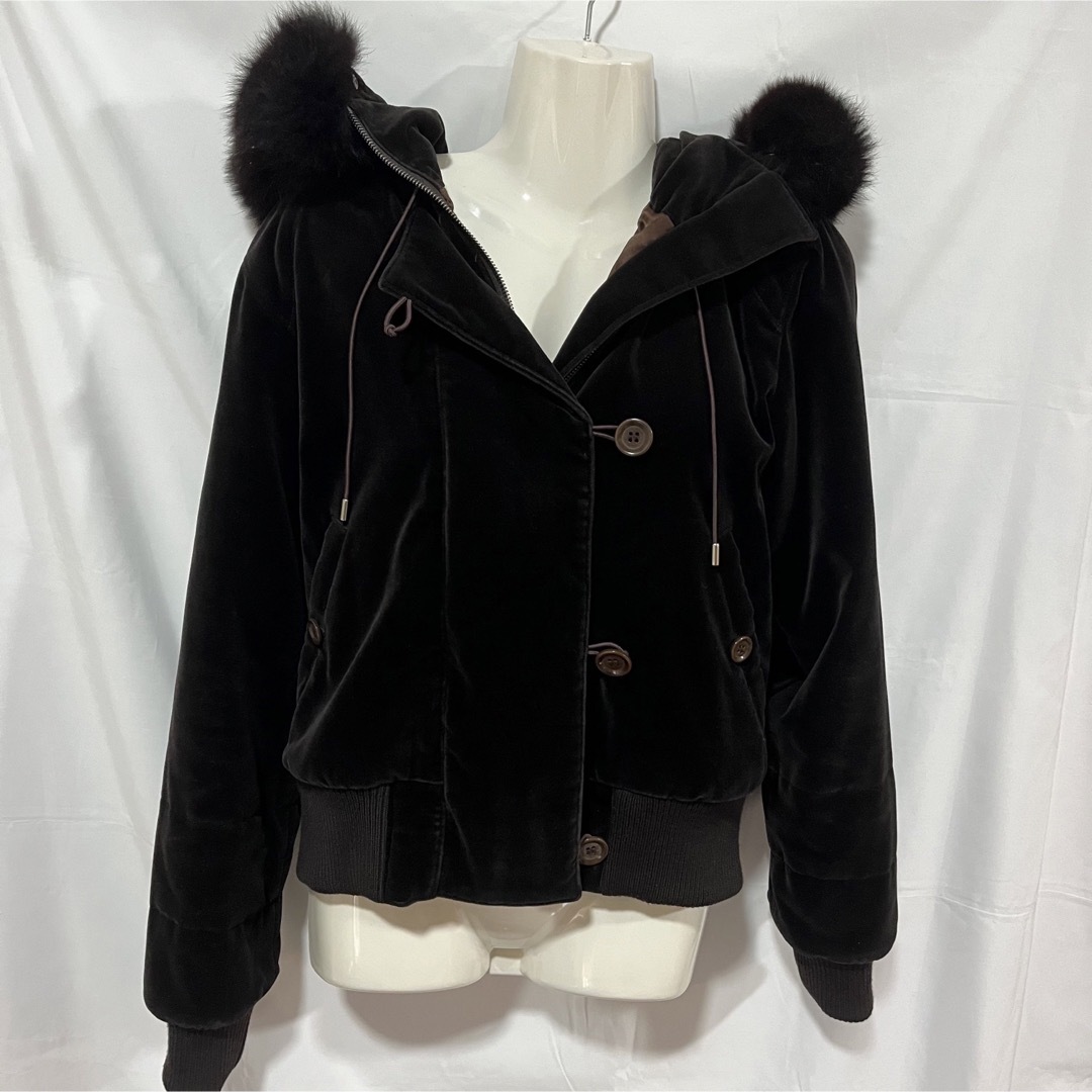 theory - 極美品✨theory ベルベット ブルゾン アウター ファーの通販
