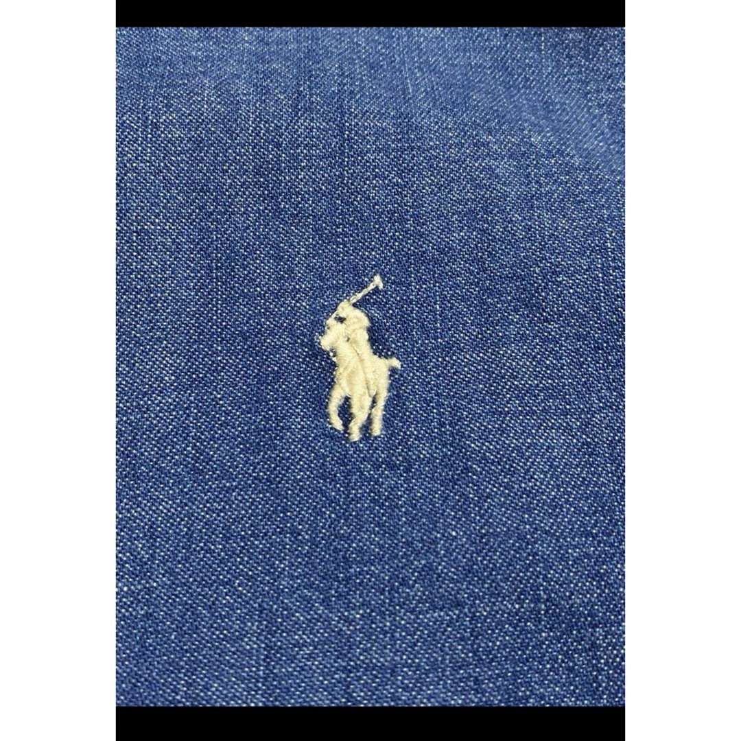 POLO RALPH LAUREN(ポロラルフローレン)の【希少 ホワイトポニー】ラルフローレン デニム シャツ XSサイズ NO1579 レディースのトップス(シャツ/ブラウス(長袖/七分))の商品写真