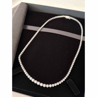4℃ - 美品☆4℃ ダイヤモンドペリドッ 馬蹄ネックレス K18YG☆エテ