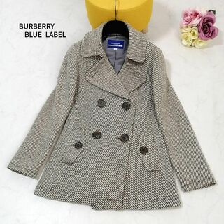 BURBERRY BLUE LABEL - 極美品✨ バーバリー コート ダブル ロゴボタン 