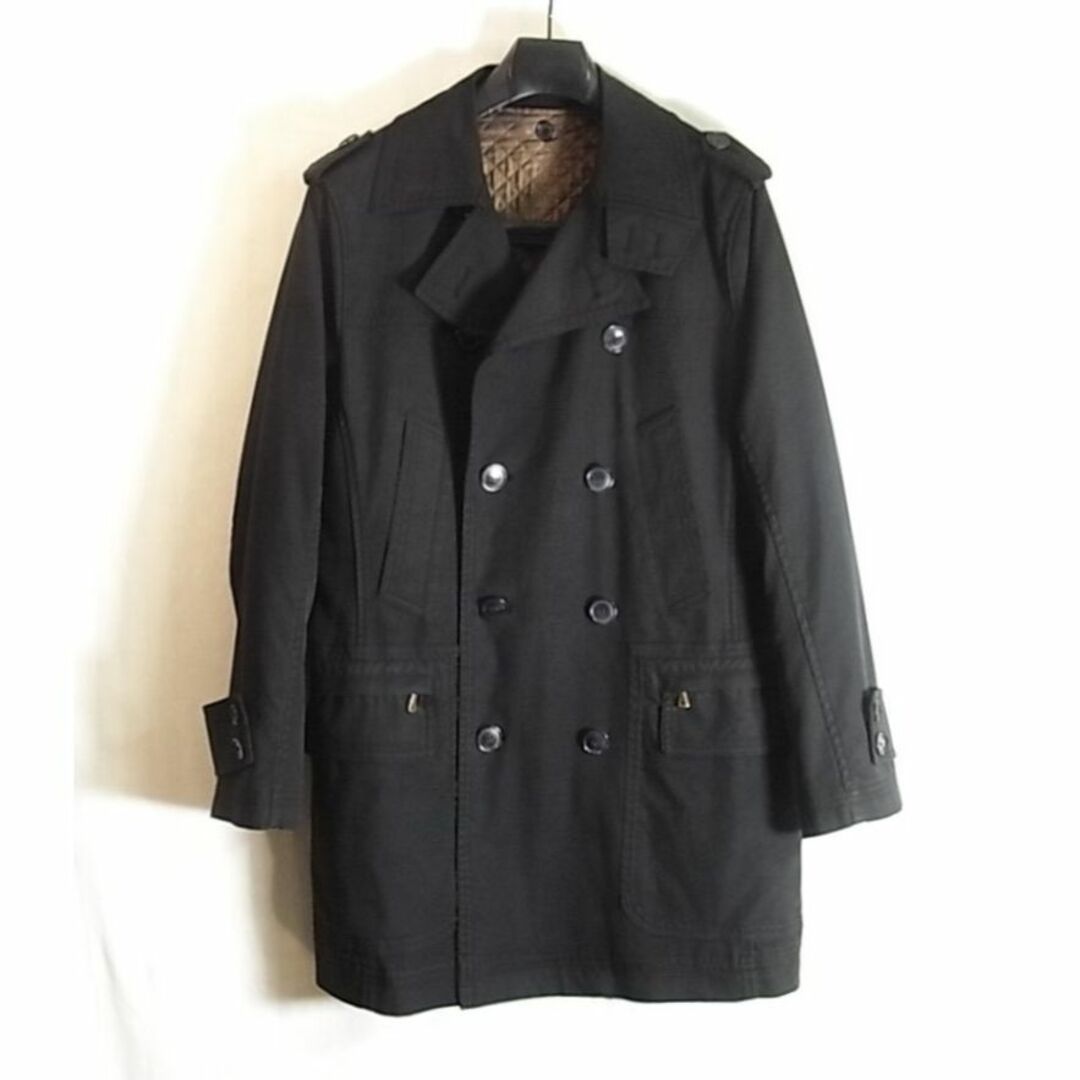 DOLCE&GABBANA - size46 ドルチェ＆ガッバーナ ライナー付きトレンチコート ブラック