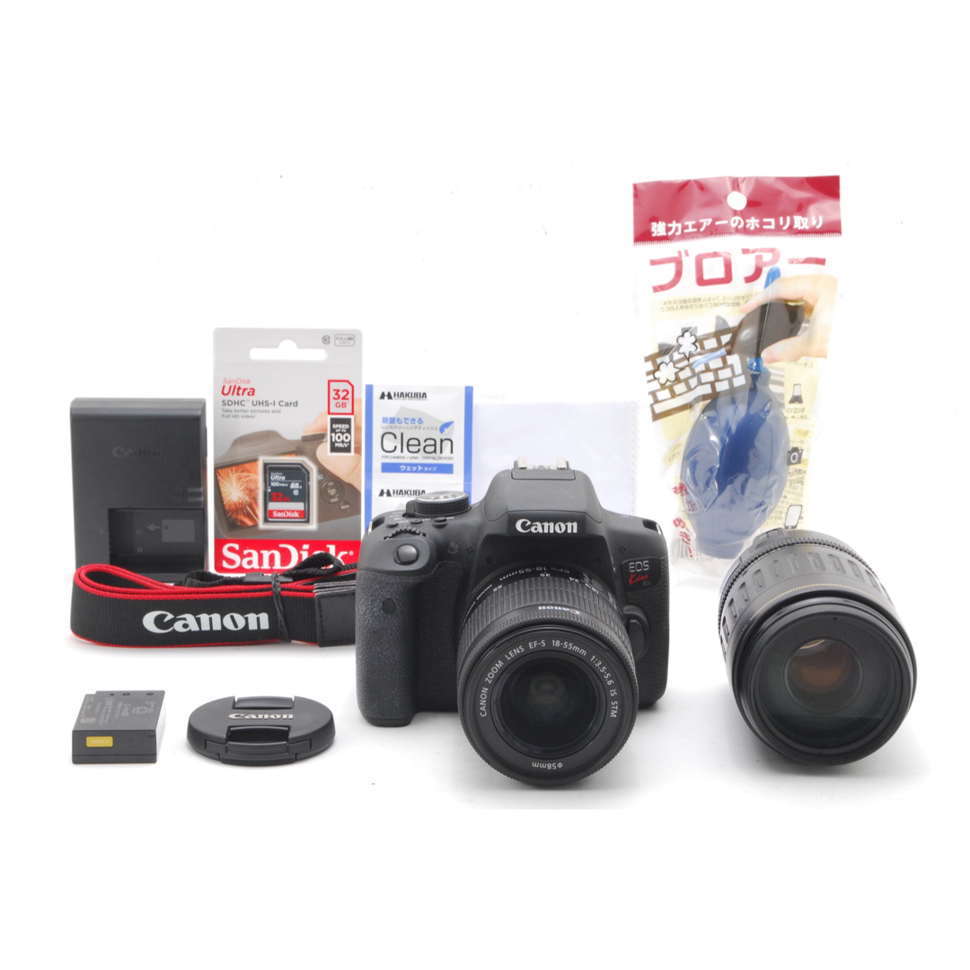 ダブルレンズ、ショット小、状態◎の極上品❤️Canon EOS KISS X8i-