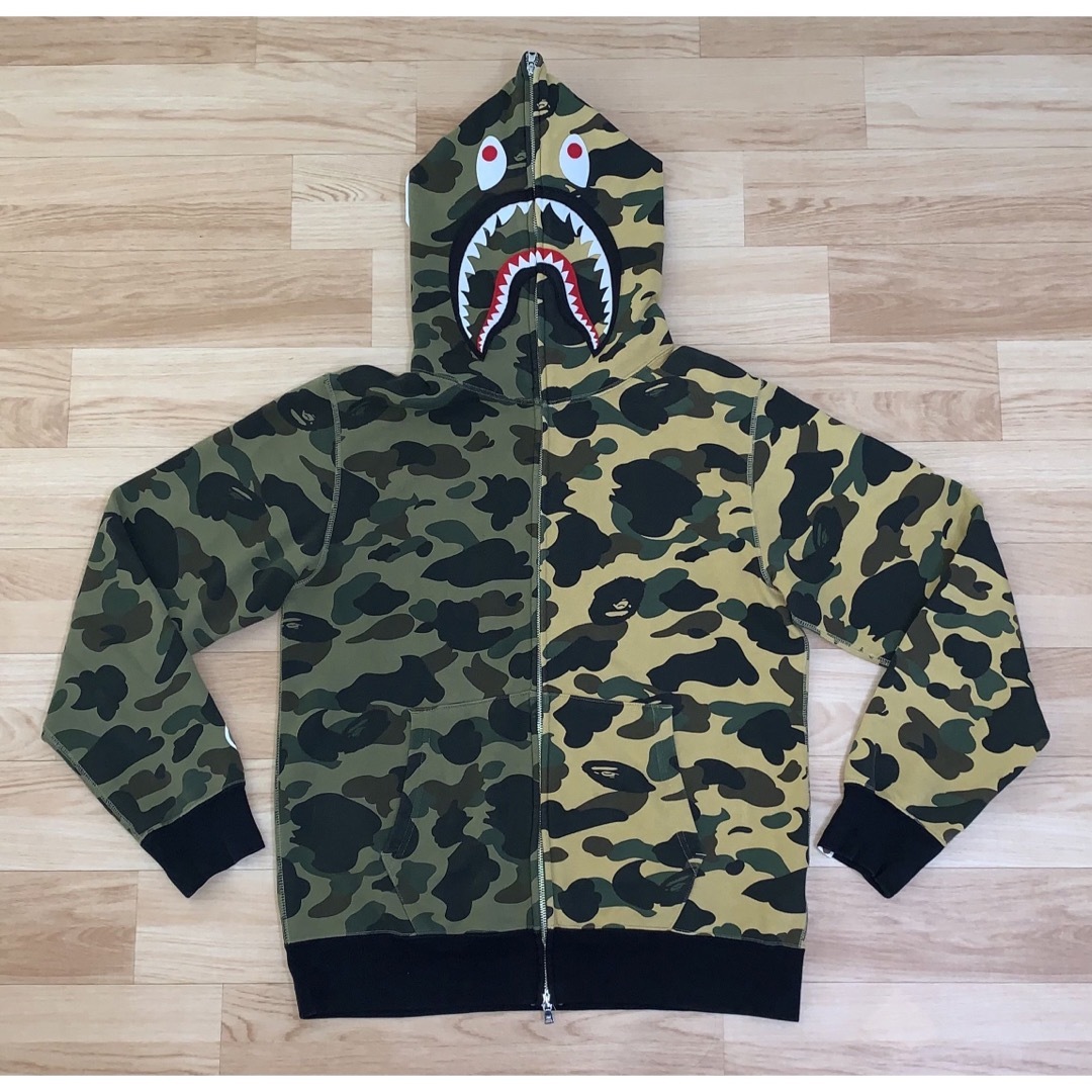 APE BAPE KAWS CRAZY MULTI CAMO パーカー　XL