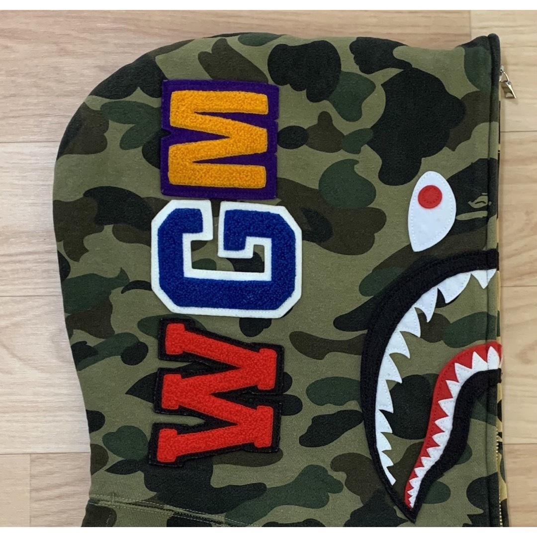 APE BAPE KAWS TIGER SHARK HOODIE CAMO 迷彩