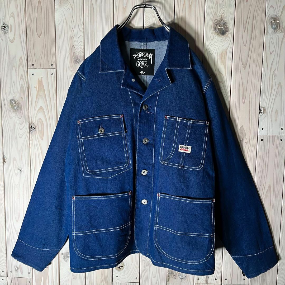 STUSSY - 【50sデザイン M】ステューシー stussy 刺繍ロゴ デニム