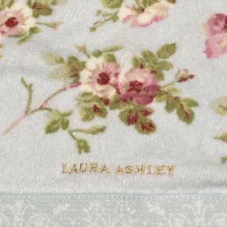 ローラアシュレイ(LAURA ASHLEY)の新品☆ローラアシュレイ フェイスタオル アンジェリカ☆バラ ブルー(タオル/バス用品)